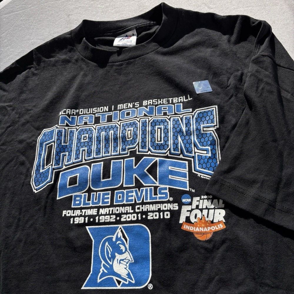 Duke Blue‎ Devils 2010 National Champions T-Shirt XXL Tri-Lake NCAA Final Four